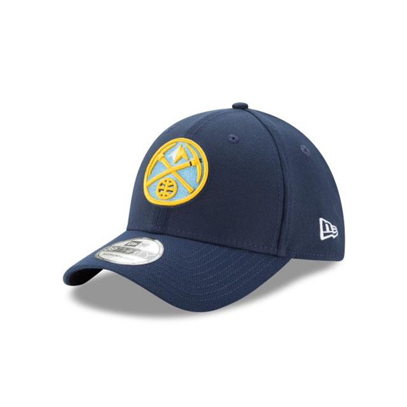 NBA Denver Nuggets Team Classic 39Thirty Stretch Fit (QMV3634) - Blue New Era Caps